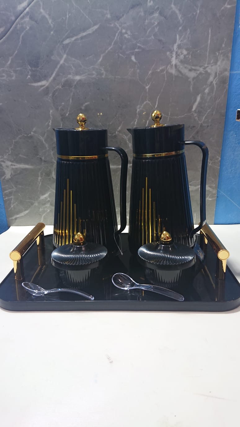 طقم ترمس شاي وقهوة بتصميم فاخر